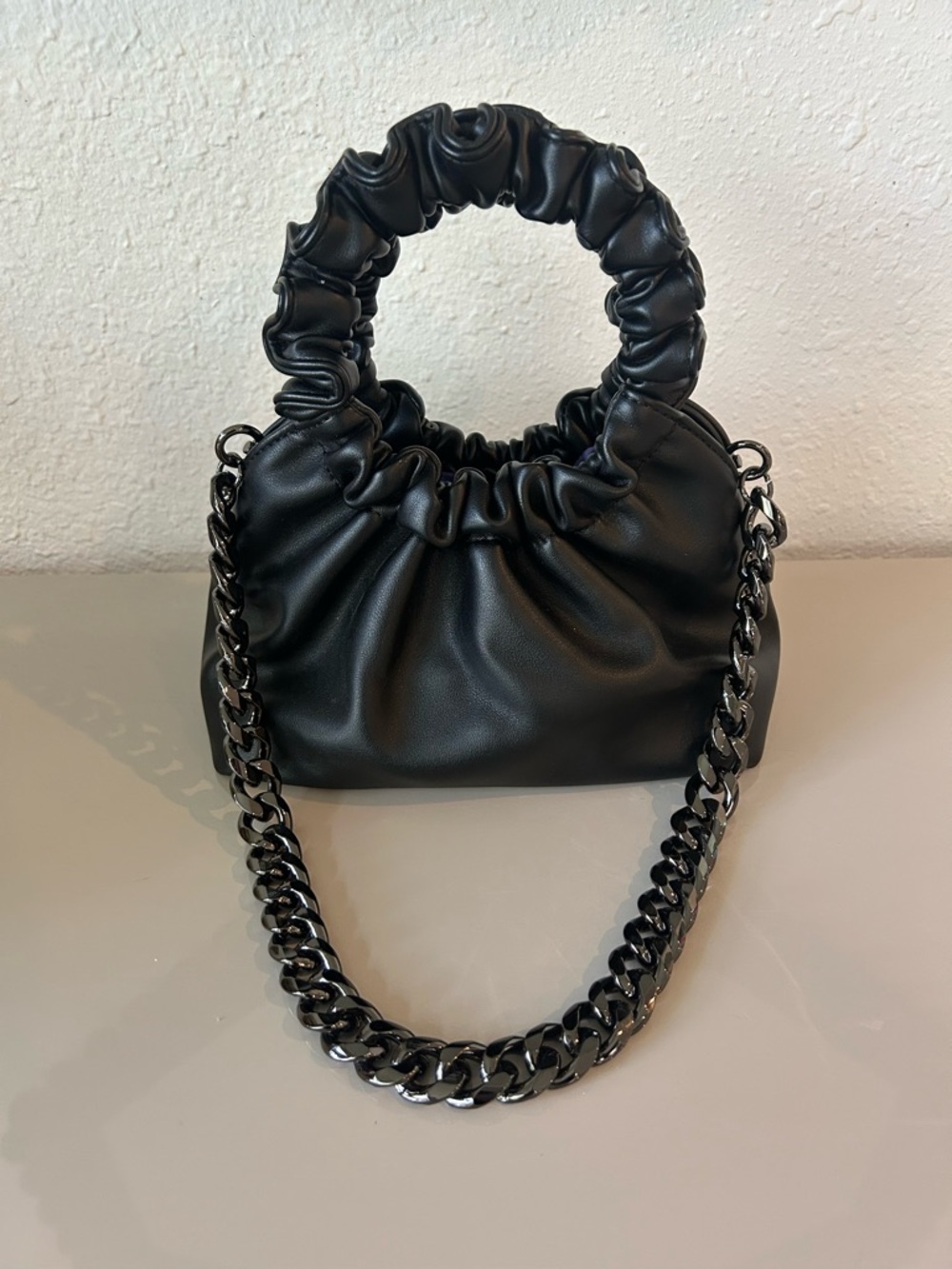 Limited Edition Verafied Black Leather Cloud Bag